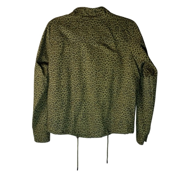 Animal Print Green Jacket - Picture 2 of 4